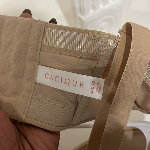 Cacique 44DDD Smooth Boost Multi Way Strapless Beige New Bra - Picture 7 of 12